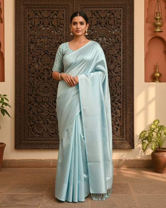 Plain Tissue Saree SL225