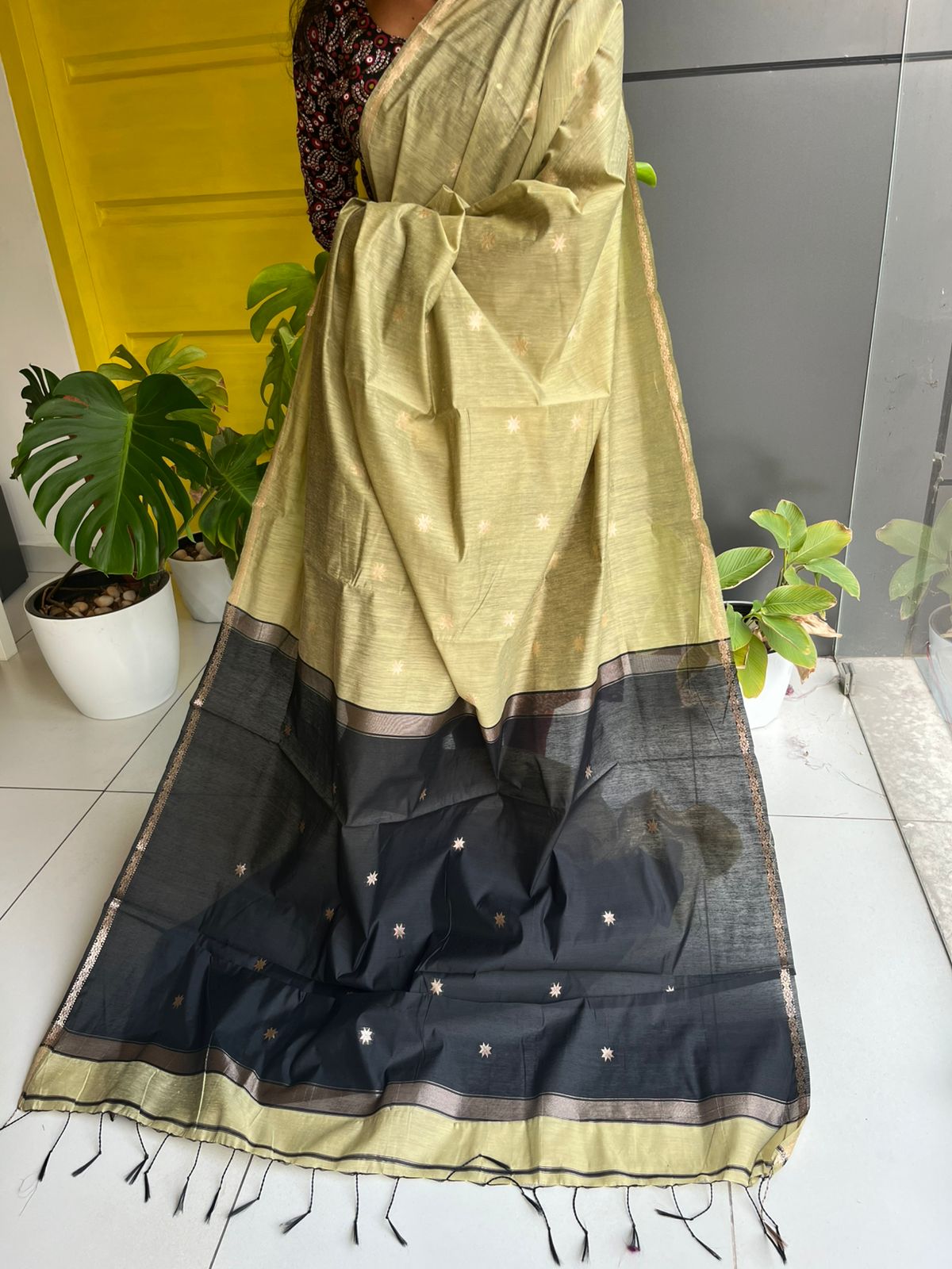 Maheshwari Cotton Saree SL174