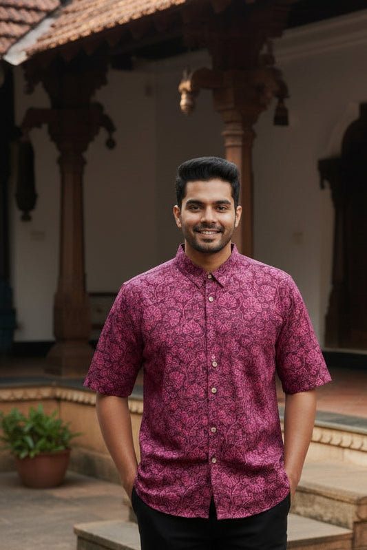 Cotton Printed Half Sleeve Shirt SL234