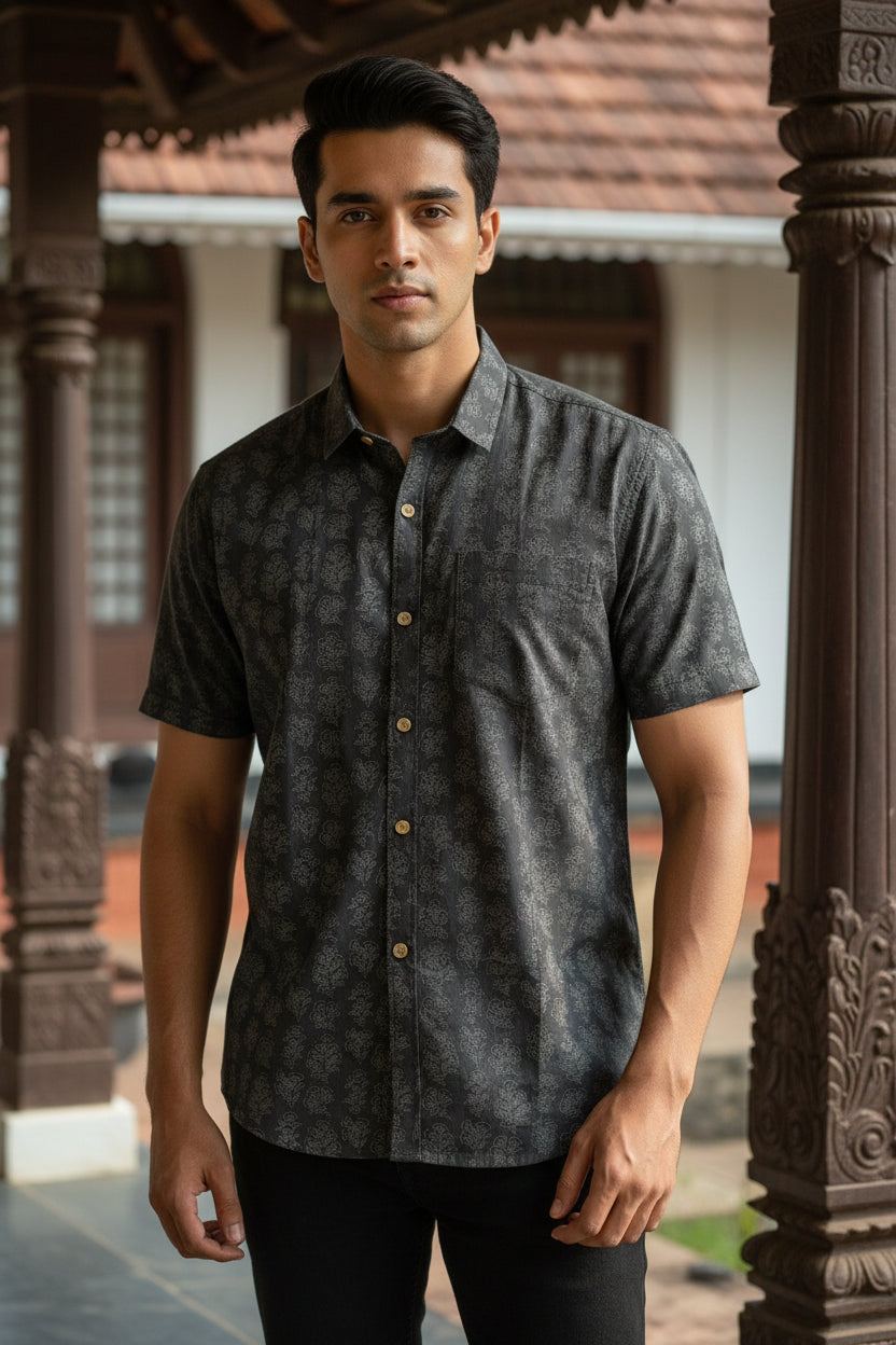 Cotton Printed Half Sleeve Shirt SL234