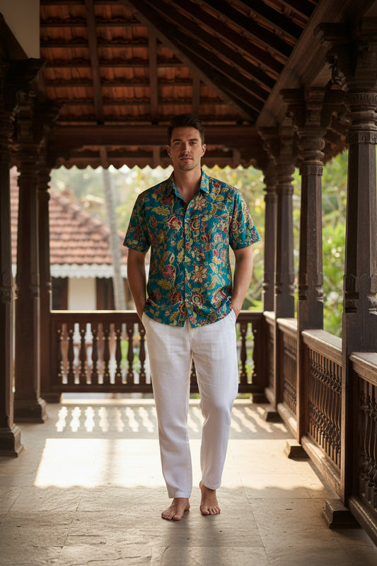 Cotton Printed Half Sleeve Shirt SL234