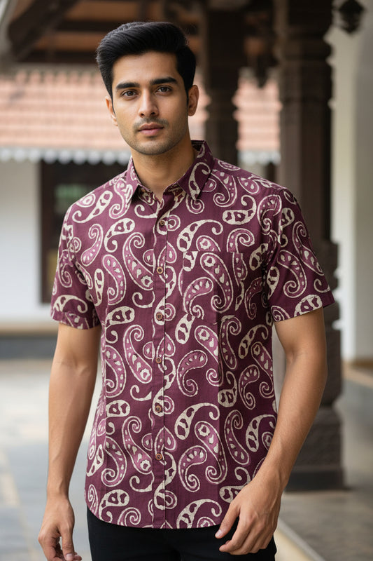 Cotton Printed Half Sleeve Shirt SL234