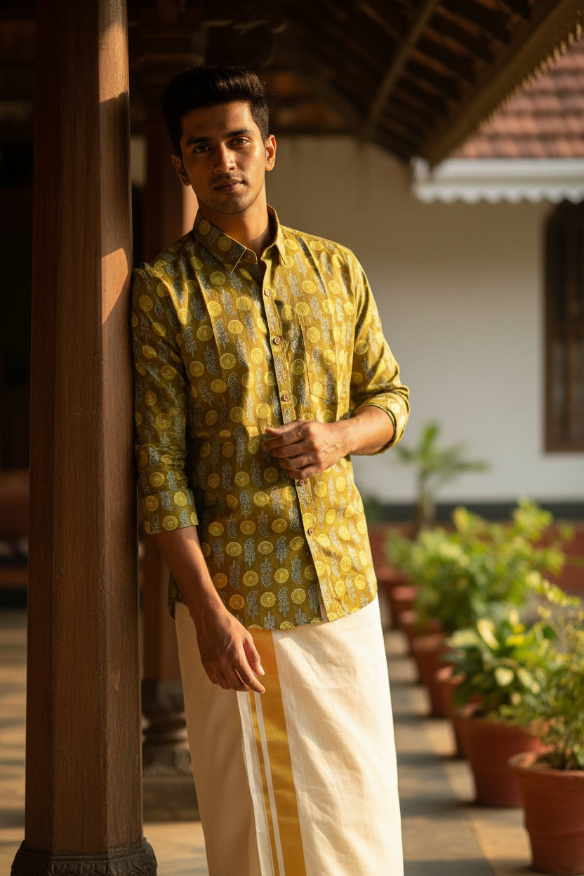 2XL - Jaipur Printed Shirt Half Sleeve