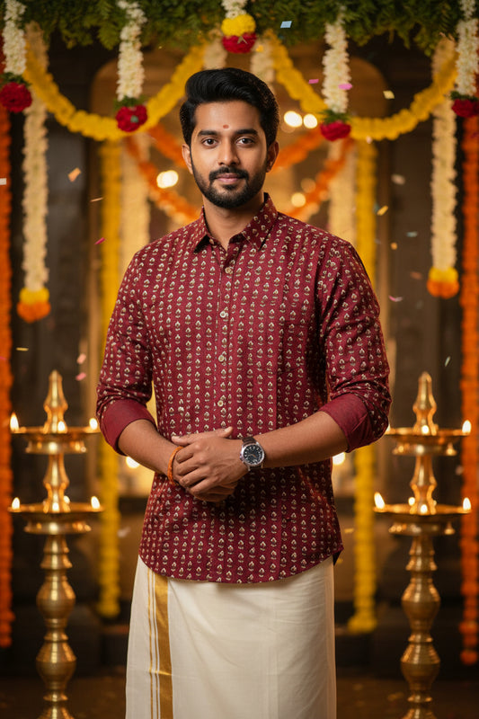 Cotton Printed Full Sleeve Shirt SL234