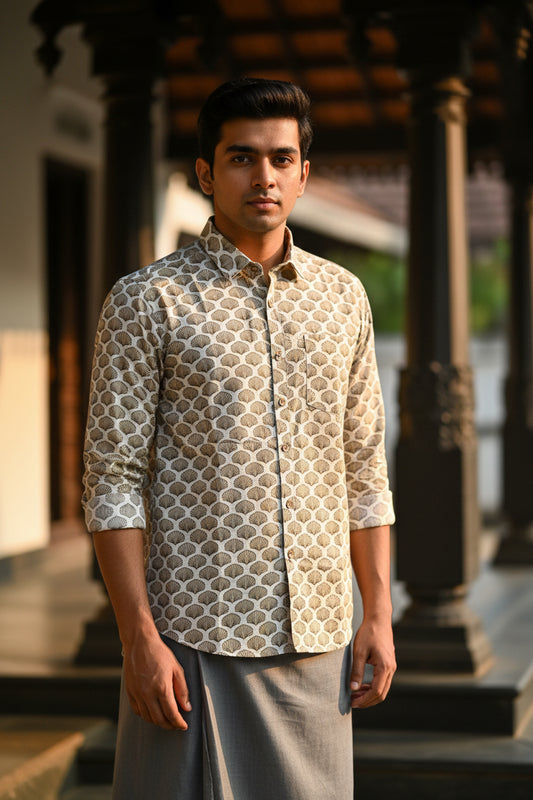 Cotton Printed Full Sleeve Shirt SL234