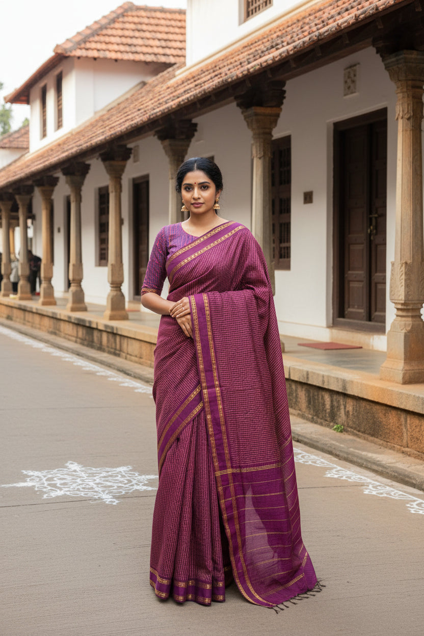 Purple Colour  Kalyani Cotton SL236
