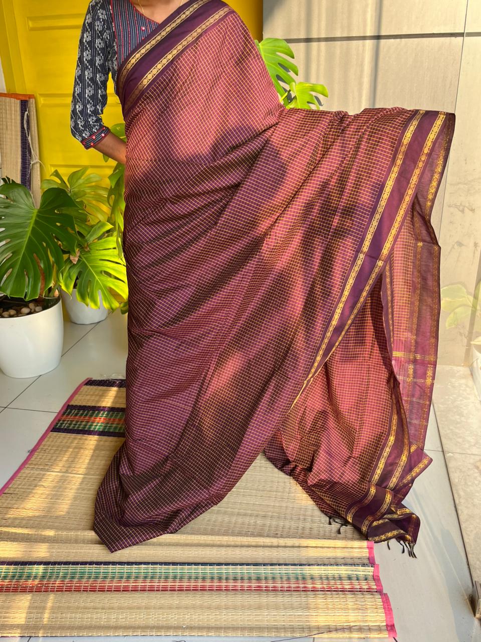 Dark Purple Kalyani Cotton SL236