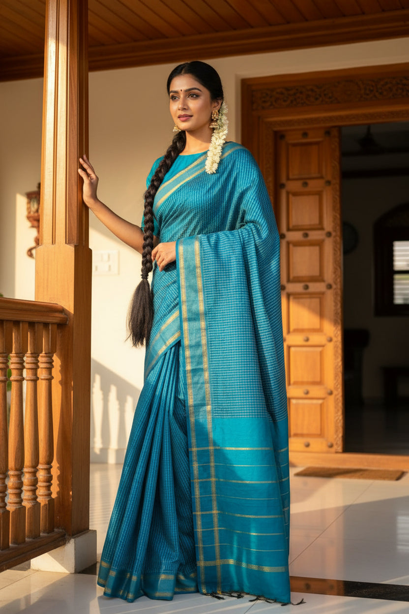Blue Colour  Kalyani Cotton SL236