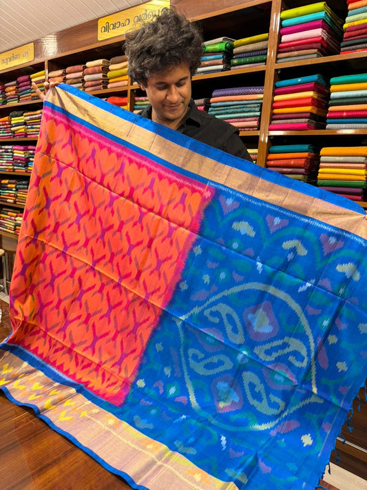 Premium Handloom Pochampalli Soft Silk Saree SL258