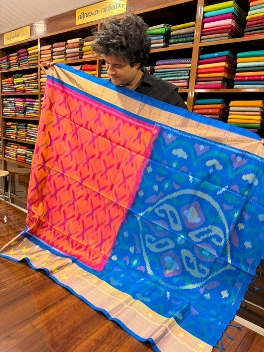 Premium Handloom Pochampalli Soft Silk Saree SL258