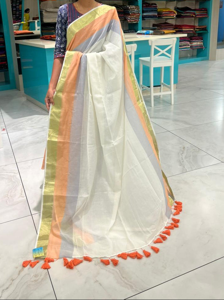 Kerala Mul Cotton Soft Fabric Saree SL215