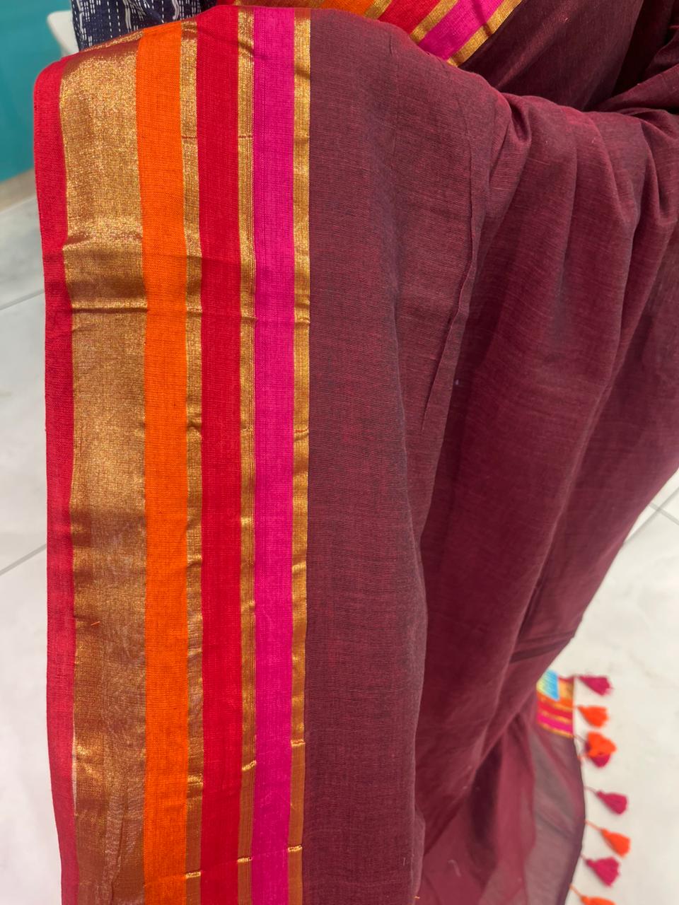 Kerala Mul Cotton Soft Fabric Saree SL215