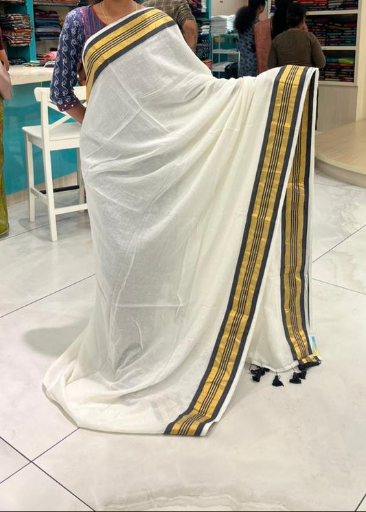 Kerala Mul Cotton Soft Fabric Saree SL215