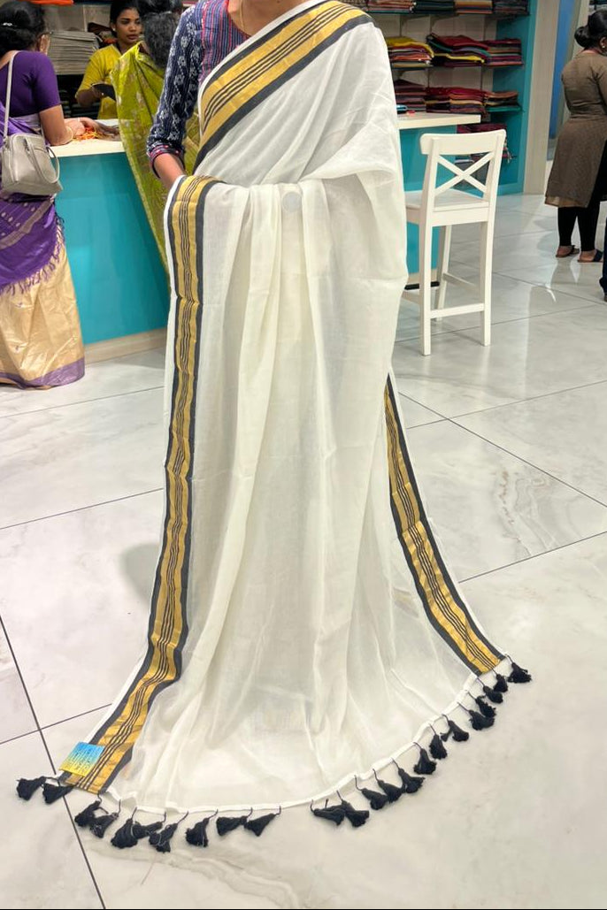 Kerala Mul Cotton Soft Fabric Saree SL215