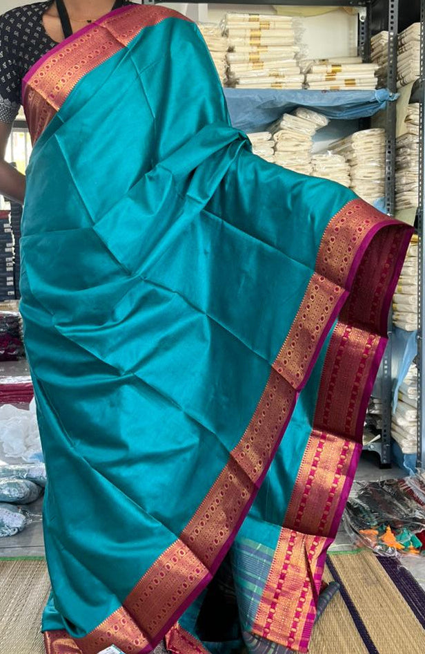 Semi Silk Zari Woven Border Saree SL173