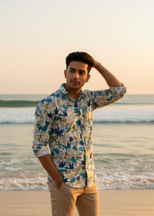 Cotton Printed Full Sleeve Shirt SL234