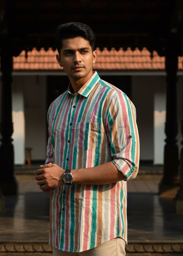 Cotton Printed Full Sleeve Shirt SL234