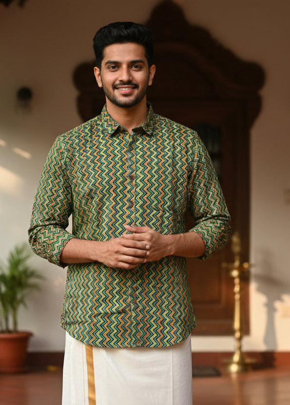 Cotton Printed Full Sleeve Shirt SL234