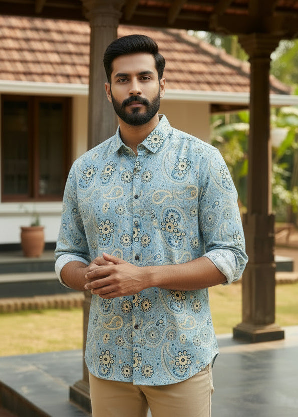 Cotton Printed Full Sleeve Shirt SL234