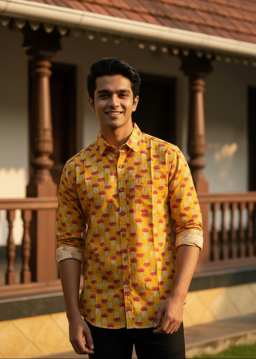 Cotton Printed Full Sleeve Shirt SL234
