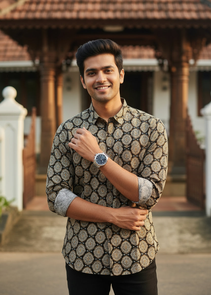 Cotton Printed Full Sleeve Shirt SL234
