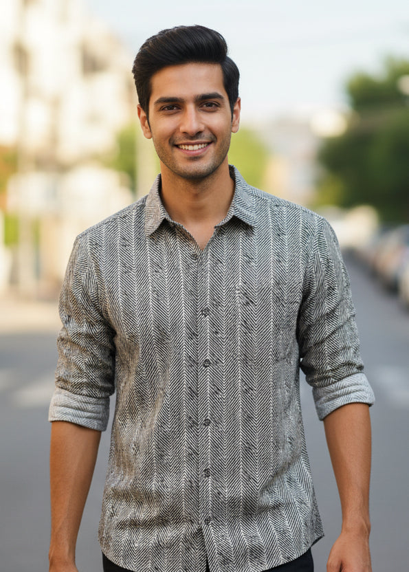 Cotton Printed Full Sleeve Shirt SL234