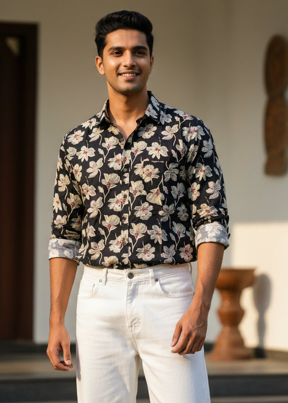 Cotton Printed Full Sleeve Shirt SL234