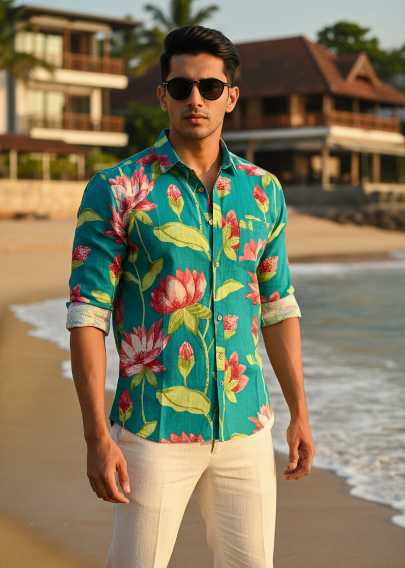 Cotton Printed Full Sleeve Shirt SL234