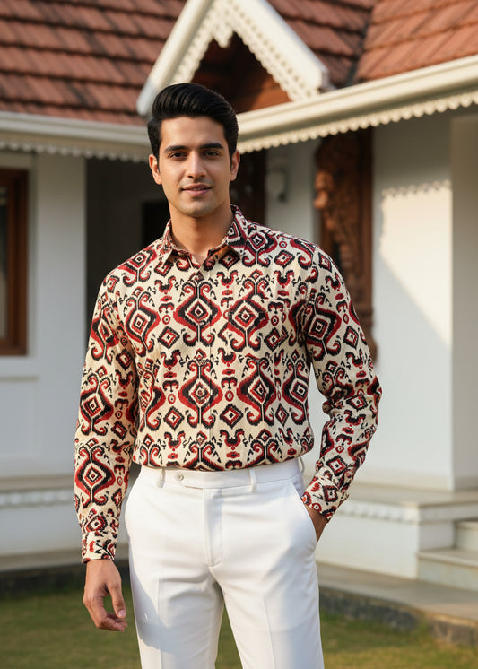 Cotton Printed Full Sleeve Shirt SL234