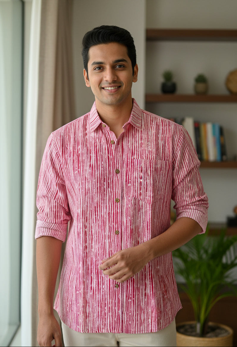 Cotton Printed Full Sleeve Shirt SL234