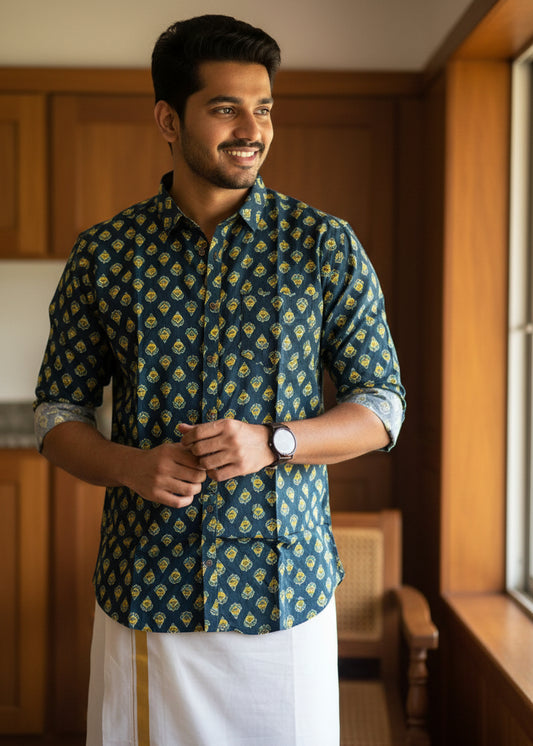 Cotton Printed Full Sleeve Shirt SL234