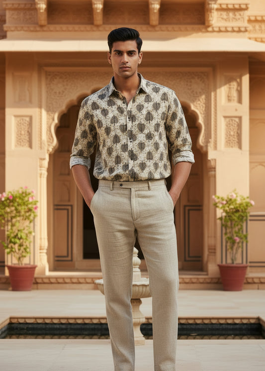 Cotton Printed Half Sleeve Shirt SL234