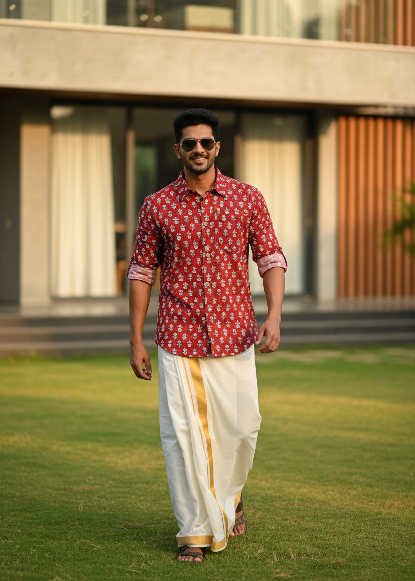 Cotton Printed Full Sleeve Shirt SL234