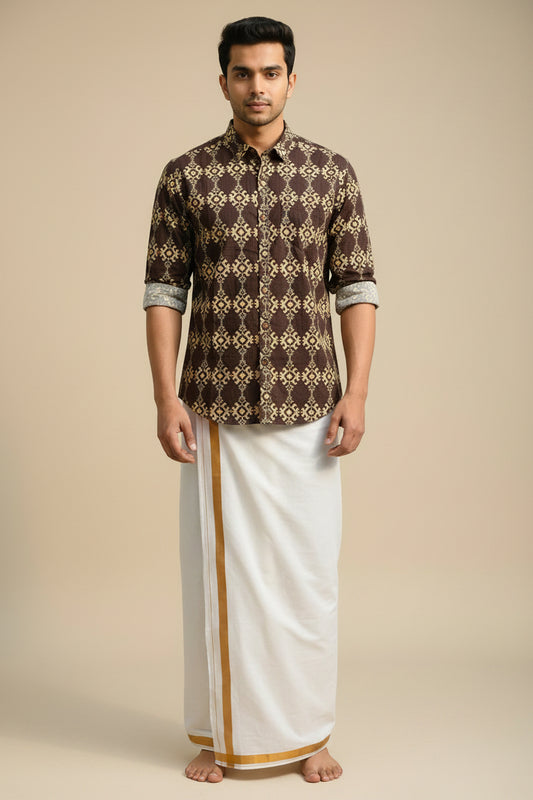 Cotton Printed Full Sleeve Shirt SL234
