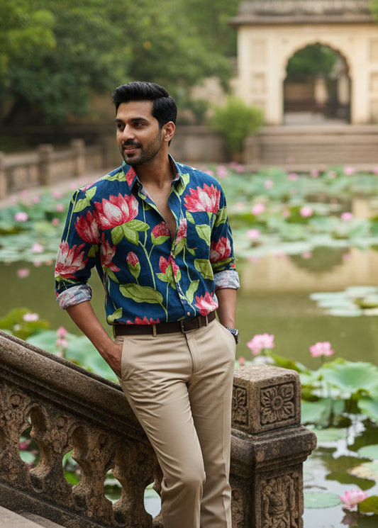 Cotton Printed Full Sleeve Shirt SL234