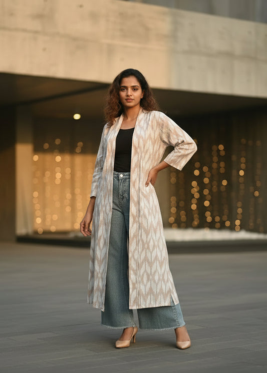 Long Linen Cotton Shrug SL292
