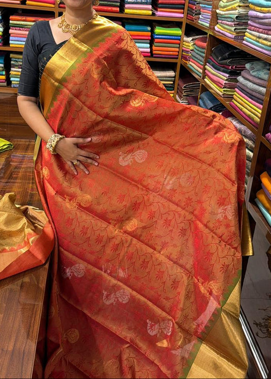 Pure Handloom Bridal Kanchipuram Silk Sarees SL296
