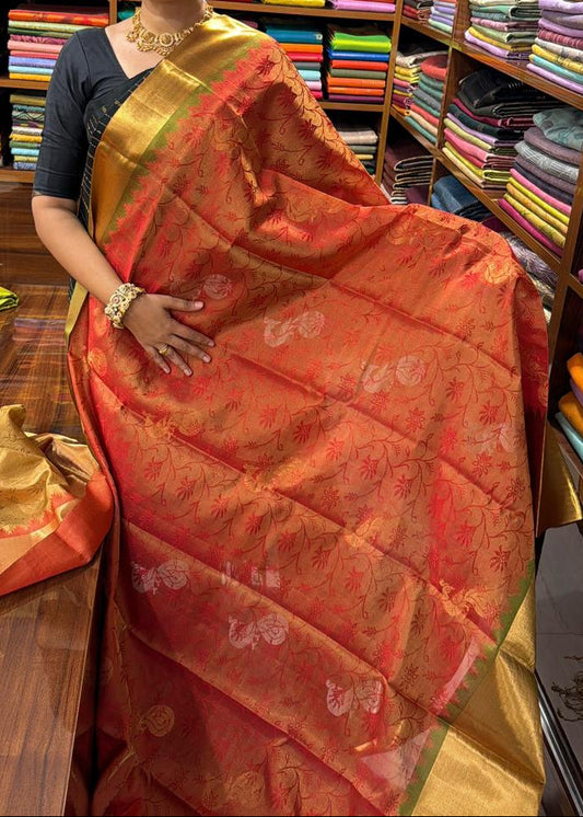 Pure Handloom Bridal Kanchipuram Silk Sarees SL296