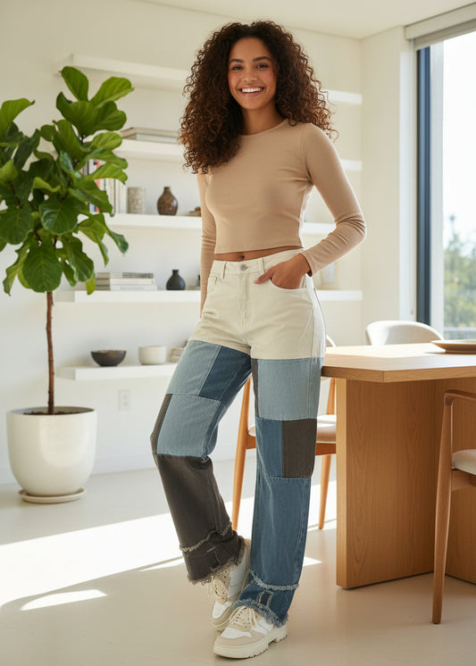 Wide Leg Denim For Women SL294