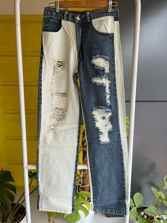 Ripped Denim Jeans For Women SL294