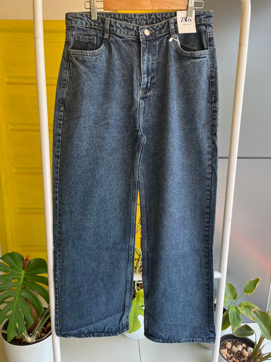 Ladies Wide Leg Denim Bottom Jeans For Women SL294