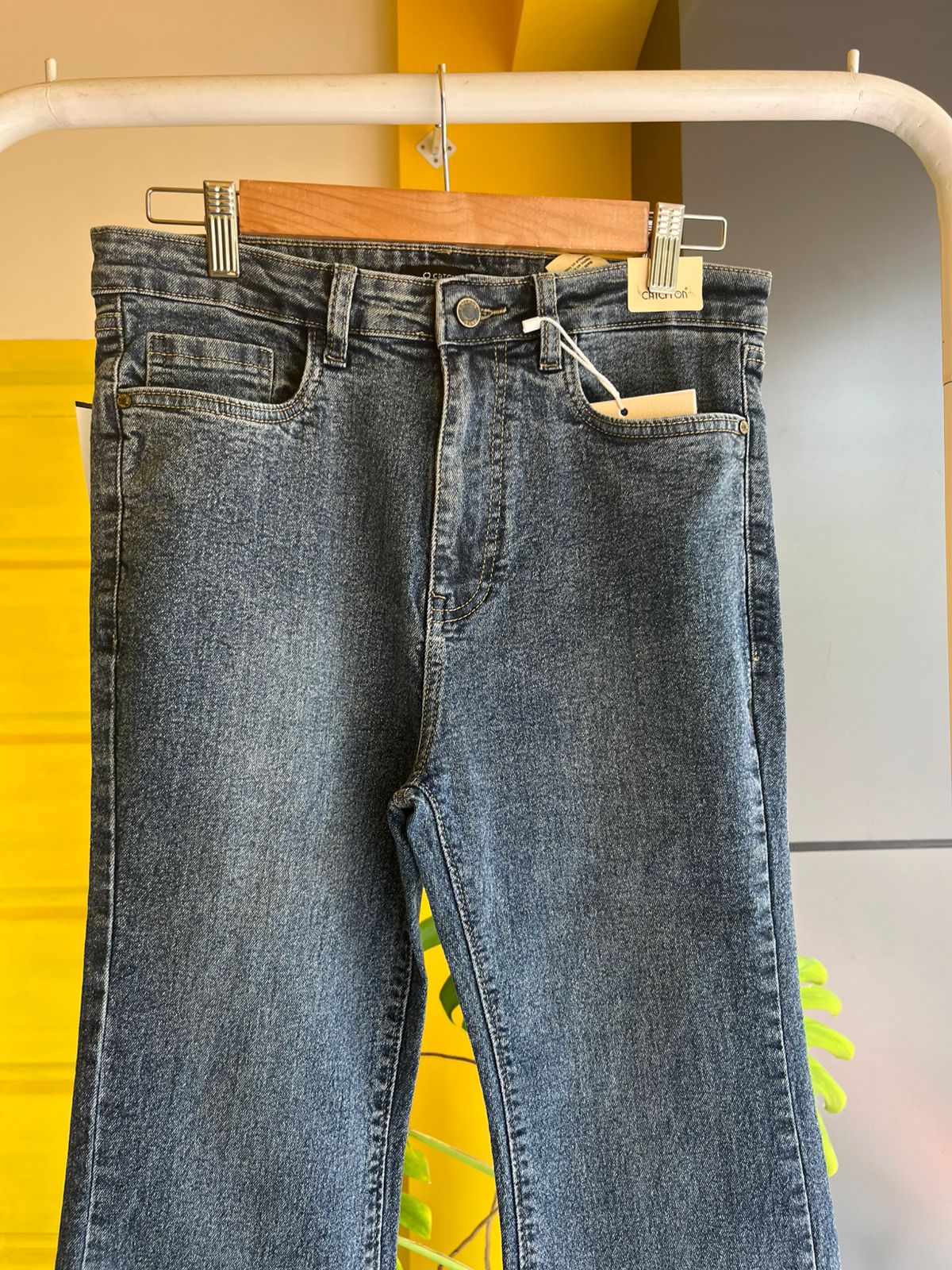 Bell Bottom Denim Jeans For Women SL294