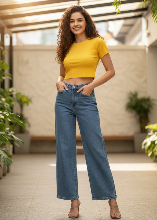 Straight Fit Jeans For Women SL294