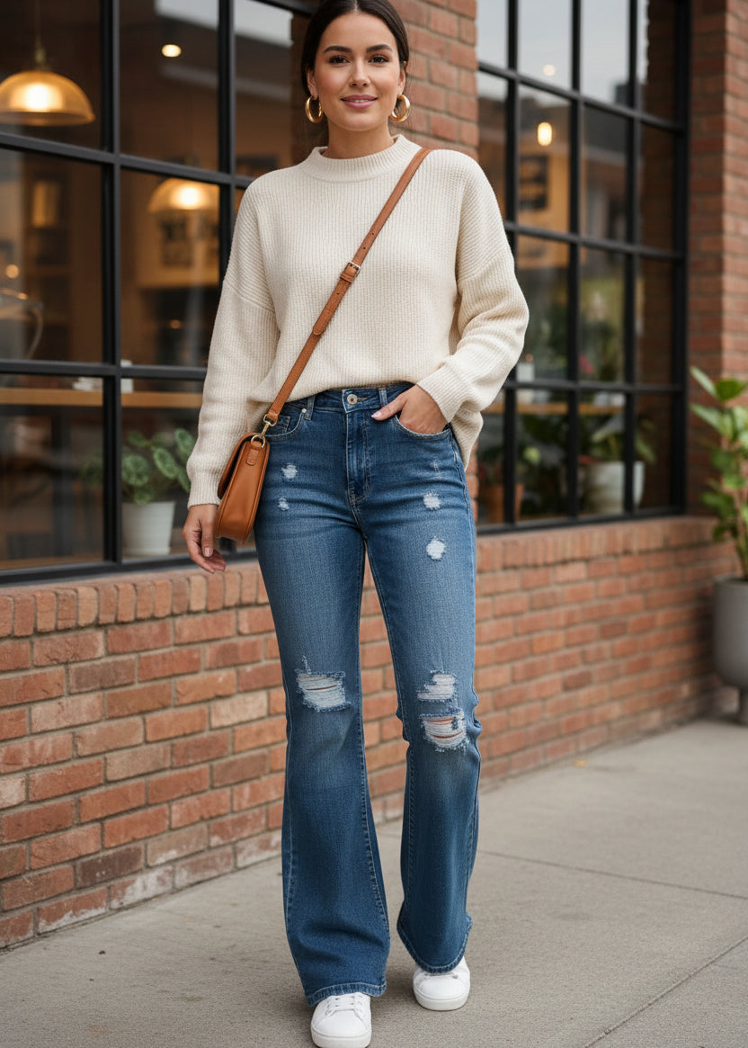 Bell Bottom Jeans For Women SL294