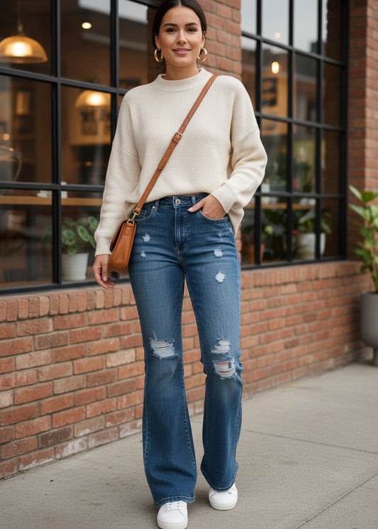 Bell Bottom Jeans For Women SL294