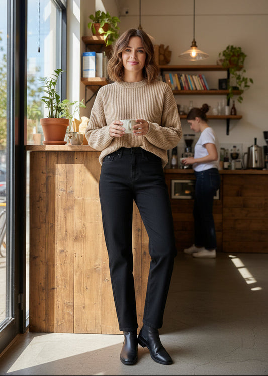 Straignt Fit Jeans For Women SL294