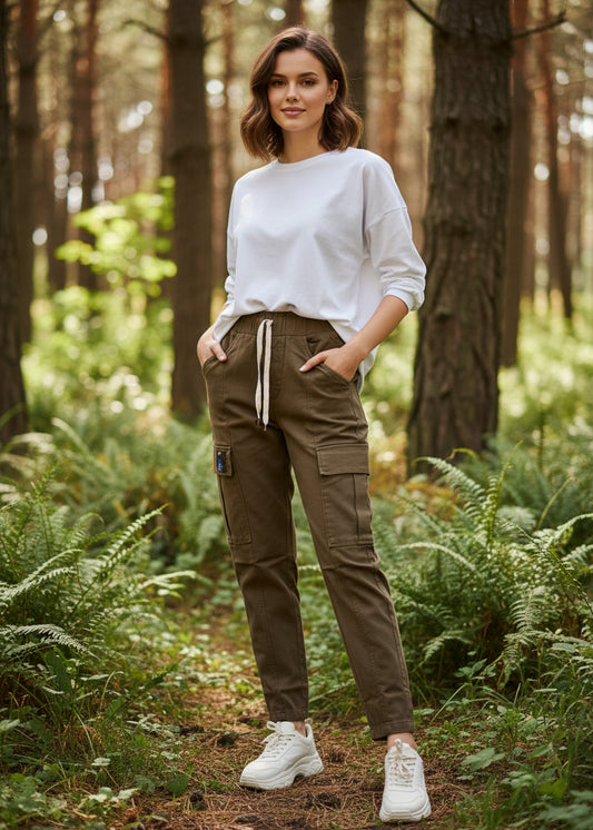 Ladies Cargo Mom Fit SL294