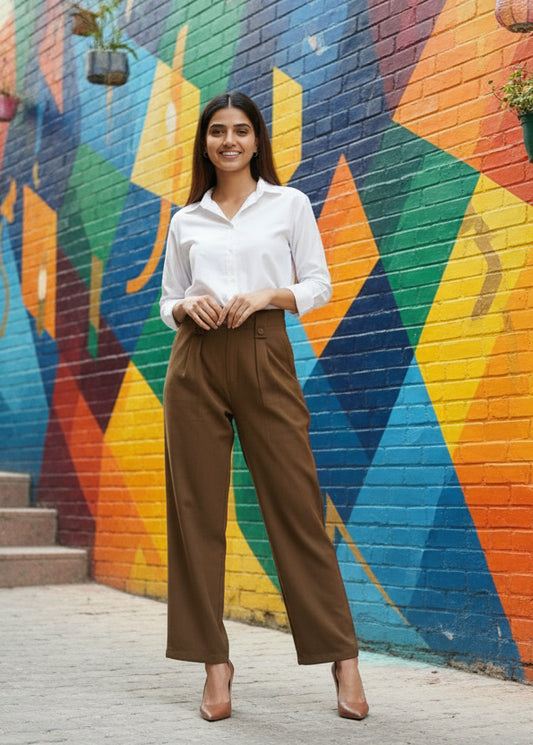 Wide Leg Trousers For Women SL294