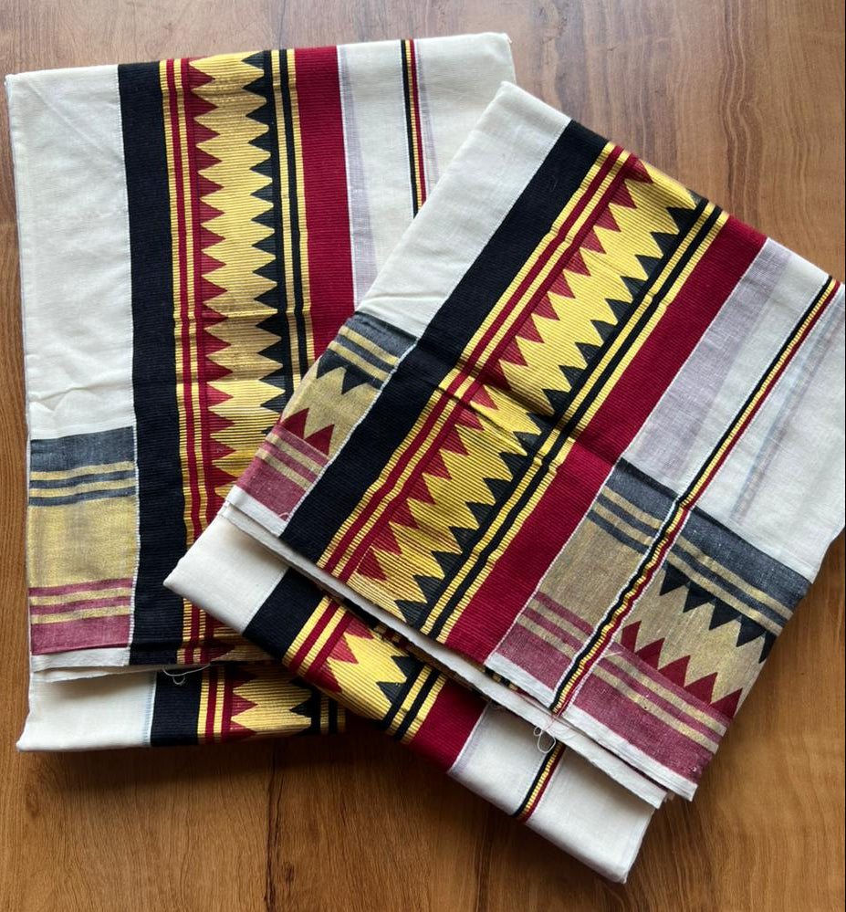 Kerala Cotton Single Set Mundu SL309