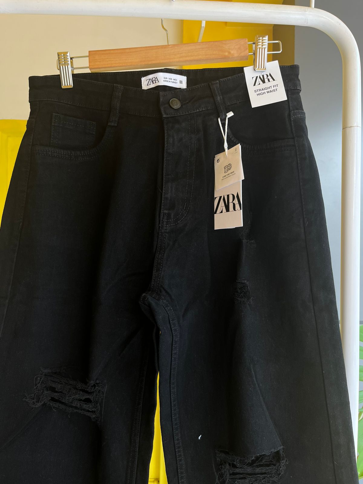 Ripped Wide Leg Denim Jeans For Women SL294